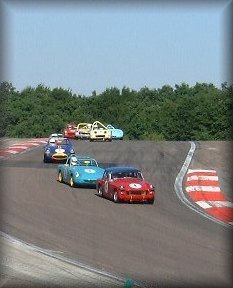 1st lap and they're already building their lead