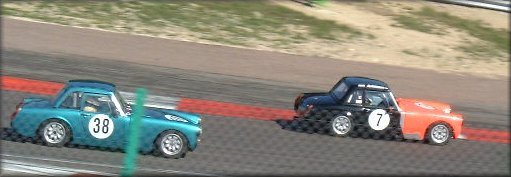 Peter Hiley chases Ian Johnson