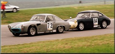 Ian Hulett ( Sebring ) leads from Pascal Schretlen ( Ashley )